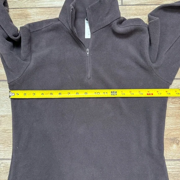 Patagonia 1/4 Quarter Zip Fleece Pullover Sweater Stand-Collar Brown Size Small - Picture 7 of 10